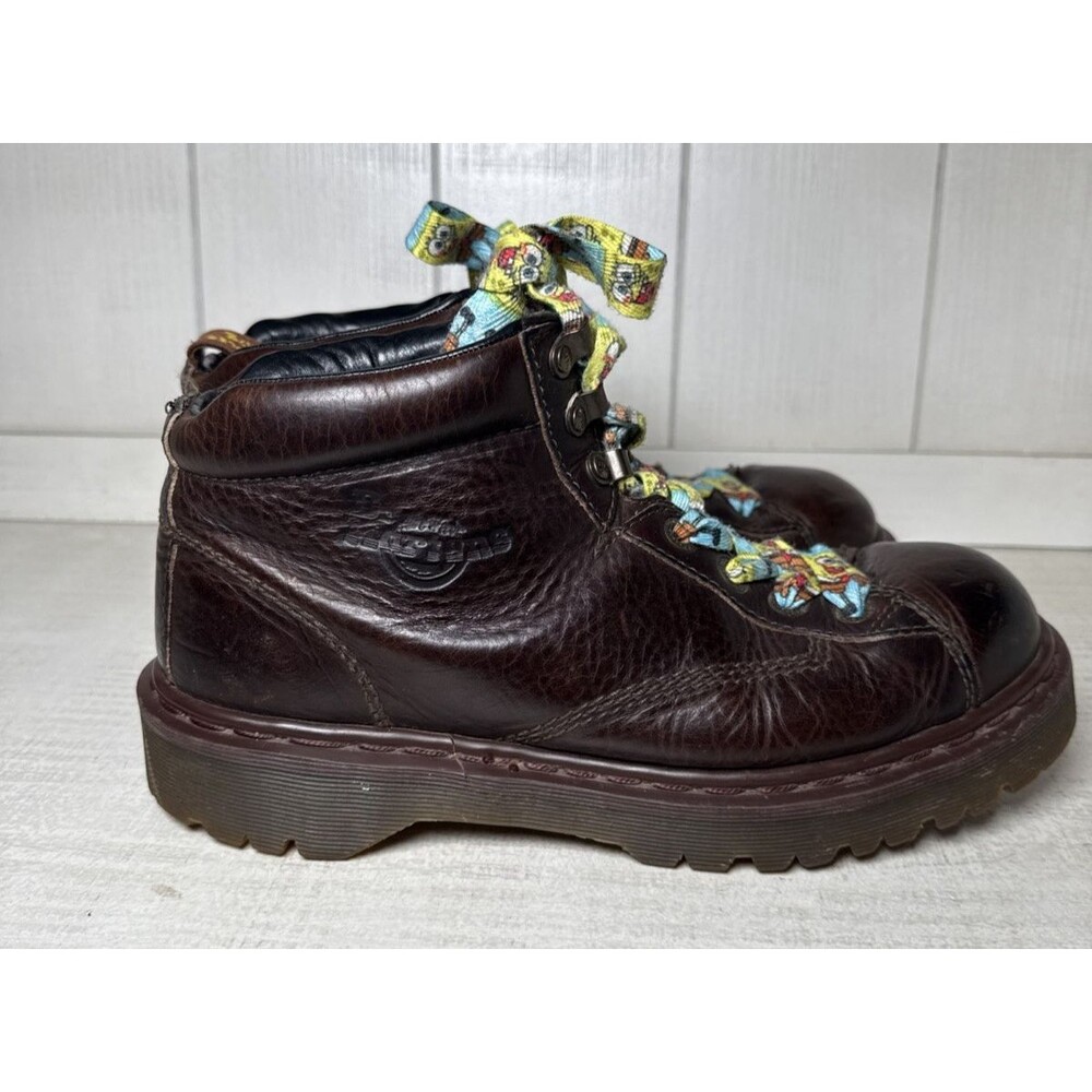 Vintage Dr Doc Marten's Boots Leather Brown 8287 England Grizzly Men's Size 8 - Picture 4 of 15